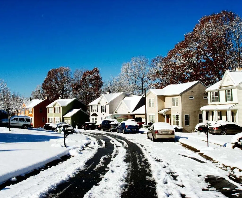 Bluegrass Home Inspections LLC - Inspect Before You Invest - Winter Newsletter: Tips for Snow and Ice Management Around Your Home winter time street